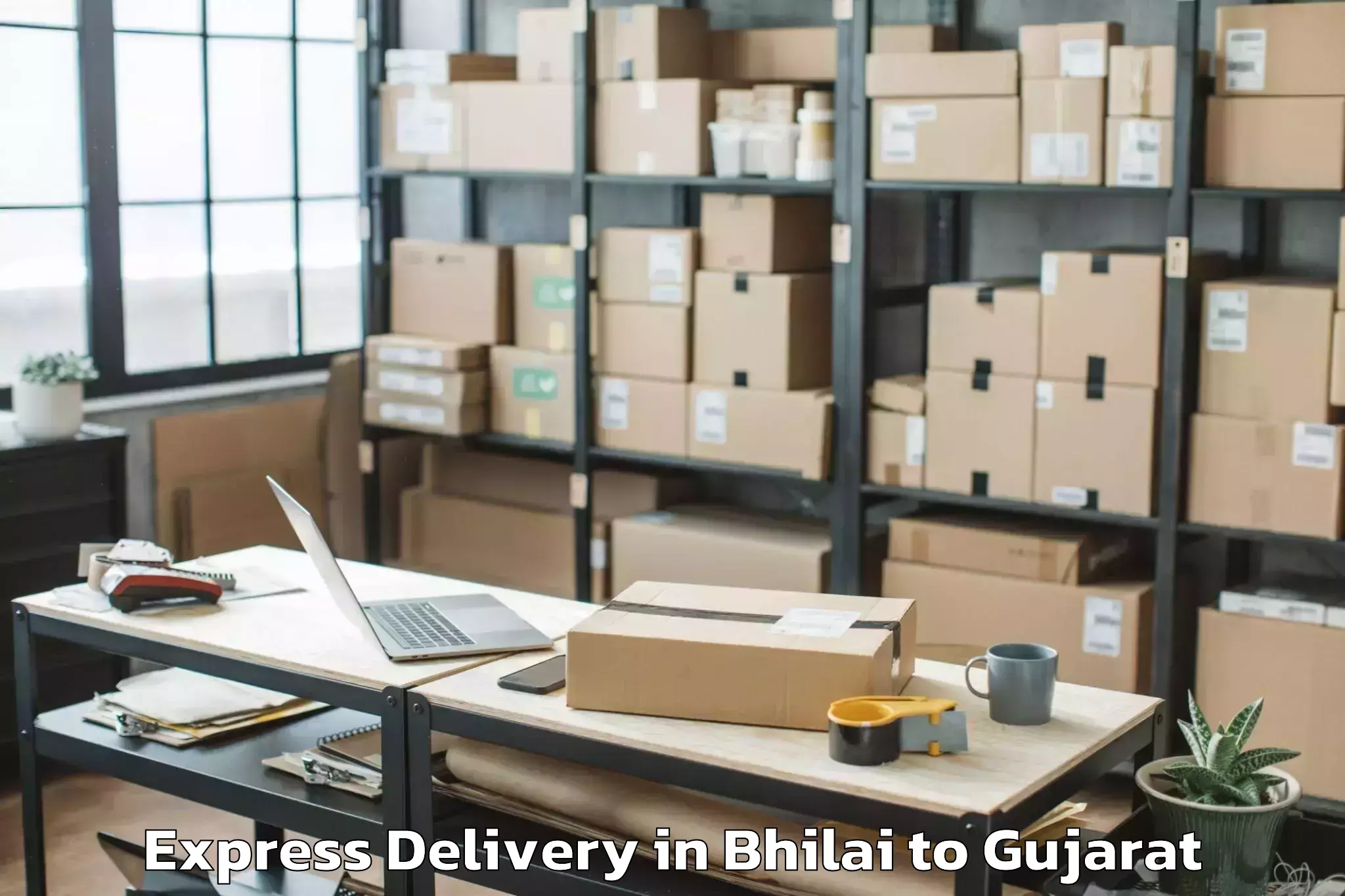 Bhilai to Sabarmati University Ahmedabad Express Delivery